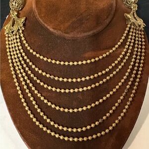 Vintage brass necklace